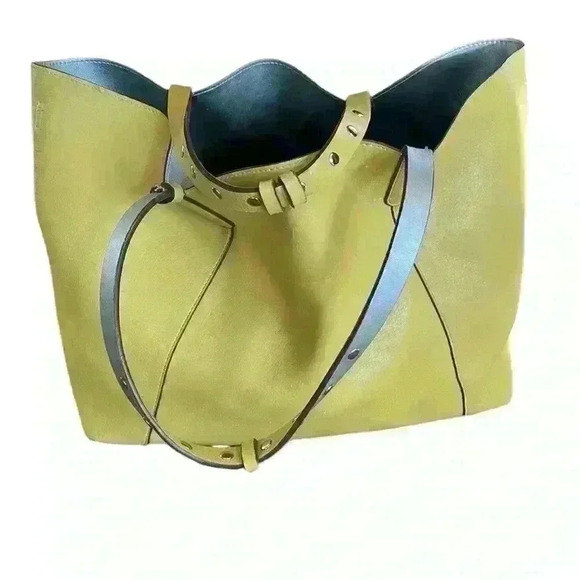 ZARA Yellow and Silver Reversible Tote Bag - Picture 6 of 7